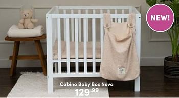 Aanbiedingen Cabino baby box nova - Cabino - Geldig van 07/05/2023 tot 13/05/2023 bij Baby & Tiener Megastore