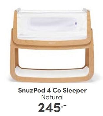 Aanbiedingen Snuzpod 4 co sleeper natural - Snüzpod4 - Geldig van 07/05/2023 tot 13/05/2023 bij Baby & Tiener Megastore