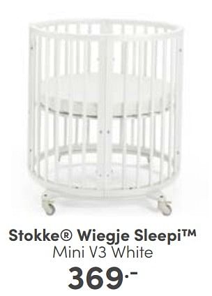 Aanbiedingen Stokke wiegje sleepi mini v3 white - Stokke - Geldig van 07/05/2023 tot 13/05/2023 bij Baby & Tiener Megastore
