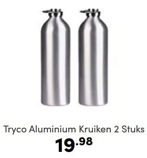 Aanbiedingen Tryco aluminium kruiken - Tryco - Geldig van 07/05/2023 tot 13/05/2023 bij Baby & Tiener Megastore