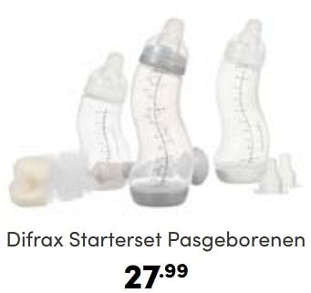 Aanbiedingen Difrax starterset pasgeborenen - Difrax - Geldig van 07/05/2023 tot 13/05/2023 bij Baby & Tiener Megastore