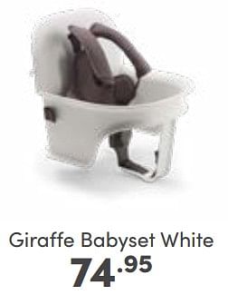 Aanbiedingen Giraffe babyset white - Bugaboo - Geldig van 07/05/2023 tot 13/05/2023 bij Baby & Tiener Megastore