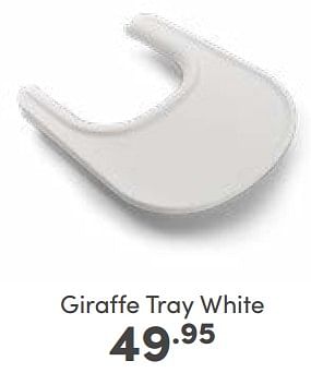 Aanbiedingen Giraffe tray white - Bugaboo - Geldig van 07/05/2023 tot 13/05/2023 bij Baby & Tiener Megastore
