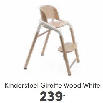 Aanbiedingen Kinderstoel giraffe wood white - Bugaboo - Geldig van 07/05/2023 tot 13/05/2023 bij Baby & Tiener Megastore
