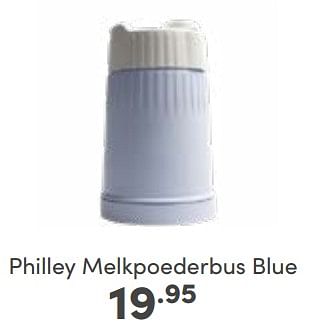 Aanbiedingen Philley melkpoederbus blue - Philley - Geldig van 07/05/2023 tot 13/05/2023 bij Baby & Tiener Megastore