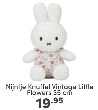 Aanbiedingen Nijntje knuffel vintage little flowers - Nijntje - Geldig van 07/05/2023 tot 13/05/2023 bij Baby & Tiener Megastore