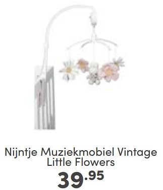 Aanbiedingen Nijntje muziekmobiel vintage little flowers - Nijntje - Geldig van 07/05/2023 tot 13/05/2023 bij Baby & Tiener Megastore