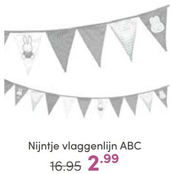 Aanbiedingen Nijntje vlaggenlijn abc - Nijntje - Geldig van 07/05/2023 tot 13/05/2023 bij Baby & Tiener Megastore