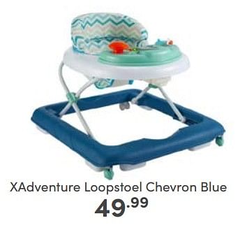 Aanbiedingen Xadventure loopstoel chevron blue - Xadventure - Geldig van 07/05/2023 tot 13/05/2023 bij Baby & Tiener Megastore