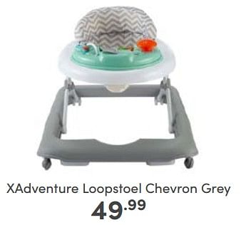 Aanbiedingen Xadventure loopstoel chevron grey - Xadventure - Geldig van 07/05/2023 tot 13/05/2023 bij Baby & Tiener Megastore
