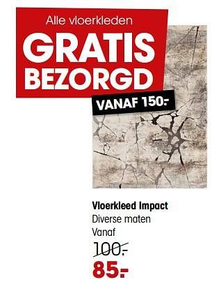 Aanbiedingen Vloerkleed impact - Huismerk - Kwantum - Geldig van 15/05/2023 tot 21/05/2023 bij Kwantum