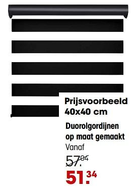 Aanbiedingen Duorolgordijnen op maat gemaakt - Huismerk - Kwantum - Geldig van 25/05/2023 tot 29/05/2023 bij Kwantum