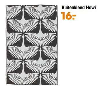 Aanbiedingen Buitenkleed hawi - Huismerk - Kwantum - Geldig van 22/05/2023 tot 31/05/2023 bij Kwantum