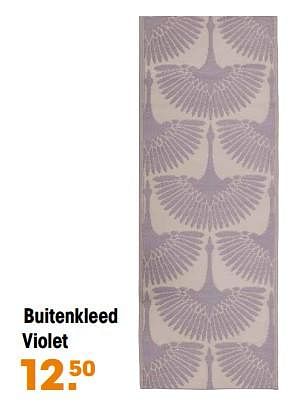 Aanbiedingen Buitenkleed violet - Huismerk - Kwantum - Geldig van 22/05/2023 tot 31/05/2023 bij Kwantum