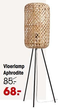 Aanbiedingen Vloerlamp aphrodite - Huismerk - Kwantum - Geldig van 22/05/2023 tot 31/05/2023 bij Kwantum