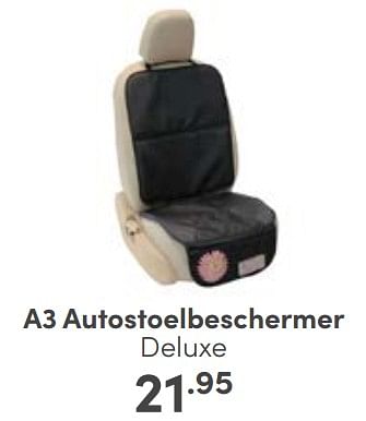 Aanbiedingen A3 autostoelbeschermer deluxe - A3 Baby &amp; Kids - Geldig van 14/05/2023 tot 20/05/2023 bij Baby & Tiener Megastore