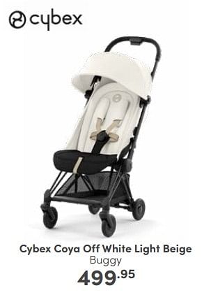 Aanbiedingen Cybex coya off white light beige buggy - Cybex - Geldig van 14/05/2023 tot 20/05/2023 bij Baby & Tiener Megastore
