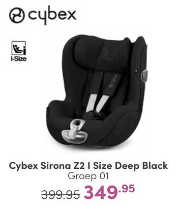 Aanbiedingen Cybex sirona z2 i size deep black - Cybex - Geldig van 14/05/2023 tot 20/05/2023 bij Baby & Tiener Megastore
