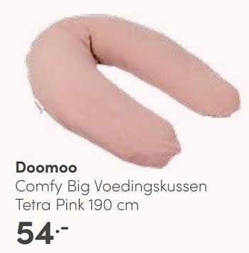 Aanbiedingen Doomoo comfy big voedingskussen tetra pink - Doomoo - Geldig van 14/05/2023 tot 20/05/2023 bij Baby & Tiener Megastore