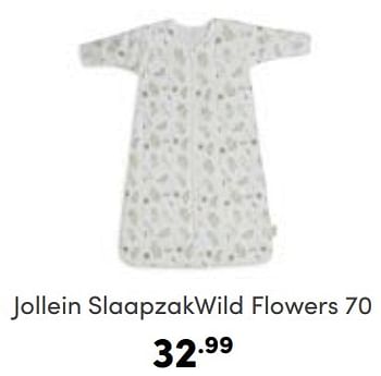 Aanbiedingen Jollein slaapzakwild flowers - Jollein - Geldig van 14/05/2023 tot 20/05/2023 bij Baby & Tiener Megastore