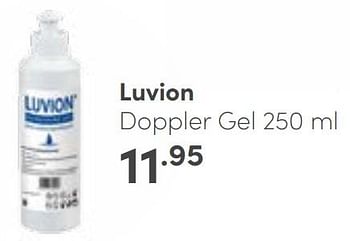 Aanbiedingen Luvion doppler gel - Luvion - Geldig van 14/05/2023 tot 20/05/2023 bij Baby & Tiener Megastore