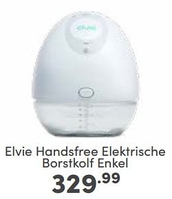 Aanbiedingen Elvie handsfree elektrische borstkolf enkel - Elvie - Geldig van 14/05/2023 tot 20/05/2023 bij Baby & Tiener Megastore