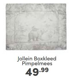 Aanbiedingen Jollein boxkleed pimpelmees - Jollein - Geldig van 14/05/2023 tot 20/05/2023 bij Baby & Tiener Megastore