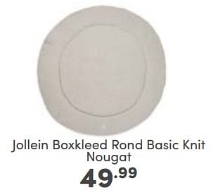 Aanbiedingen Jollein boxkleed rond basic knit nougat - Jollein - Geldig van 14/05/2023 tot 20/05/2023 bij Baby & Tiener Megastore