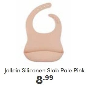 Aanbiedingen Jollein siliconen slab pale pink - Jollein - Geldig van 14/05/2023 tot 20/05/2023 bij Baby & Tiener Megastore