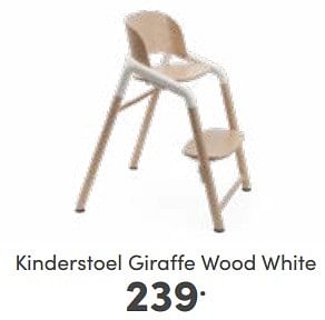 Aanbiedingen Kinderstoel giraffe wood white - Bugaboo - Geldig van 14/05/2023 tot 20/05/2023 bij Baby & Tiener Megastore