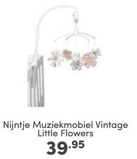 Aanbiedingen Nijntje muziekmobiel vintage little flowers - Nijntje - Geldig van 14/05/2023 tot 20/05/2023 bij Baby & Tiener Megastore