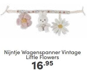 Aanbiedingen Nijntje wagenspanner vintage little flowers - Nijntje - Geldig van 14/05/2023 tot 20/05/2023 bij Baby & Tiener Megastore