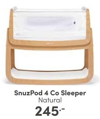 Aanbiedingen Snuzpod 4 co sleeper natural - Snüzpod4 - Geldig van 14/05/2023 tot 20/05/2023 bij Baby & Tiener Megastore