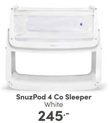 Aanbiedingen Snuzpod 4 co sleeper white - Snüzpod4 - Geldig van 14/05/2023 tot 20/05/2023 bij Baby & Tiener Megastore