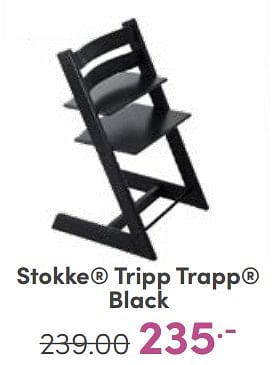 Aanbiedingen Stokke tripp trapp black - Stokke - Geldig van 14/05/2023 tot 20/05/2023 bij Baby & Tiener Megastore