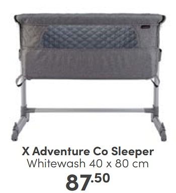 Aanbiedingen X adventure co sleeper whitewash - Xadventure - Geldig van 14/05/2023 tot 20/05/2023 bij Baby & Tiener Megastore