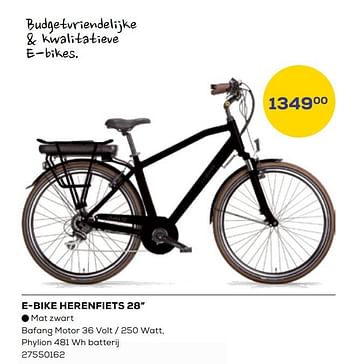 Aanbiedingen E-bike herenfiets 28`` - Huismerk - Supra Bazar - Geldig van 19/05/2023 tot 16/06/2023 bij Supra Bazar