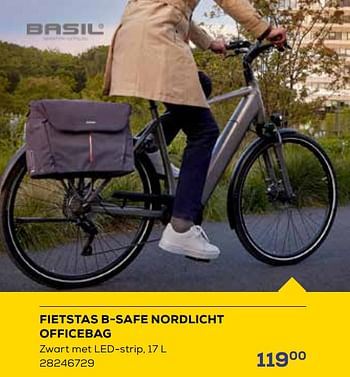 Aanbiedingen Fietstas b-safe nordlicht officebag - Basil - Geldig van 19/05/2023 tot 16/06/2023 bij Supra Bazar