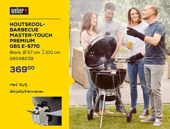 Aanbiedingen Houtskoolbarbecue master-touch premium gbs e-5770 - Weber - Geldig van 19/05/2023 tot 16/06/2023 bij Supra Bazar