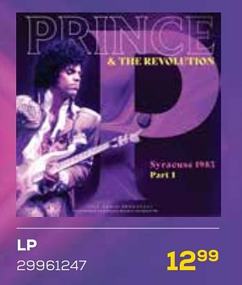 Aanbiedingen Lp prince + the revolution - Huismerk - Supra Bazar - Geldig van 19/05/2023 tot 16/06/2023 bij Supra Bazar