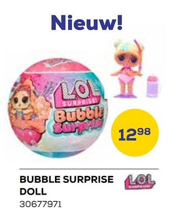 Aanbiedingen Bubble surprise doll - LOL Surprise - Geldig van 19/05/2023 tot 16/06/2023 bij Supra Bazar