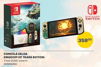 Aanbiedingen Console zelda kingdom of tears edition - Nintendo - Geldig van 19/05/2023 tot 16/06/2023 bij Supra Bazar