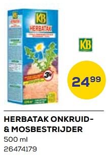 Aanbiedingen Herbatak onkruid- + mosbestrijder - KB - Geldig van 19/05/2023 tot 16/06/2023 bij Supra Bazar