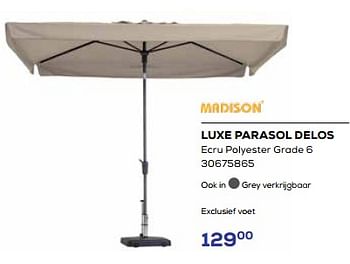 Aanbiedingen Luxe parasol delos - Madison - Geldig van 19/05/2023 tot 16/06/2023 bij Supra Bazar