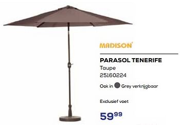 Aanbiedingen Parasol tenerife - Madison - Geldig van 19/05/2023 tot 16/06/2023 bij Supra Bazar