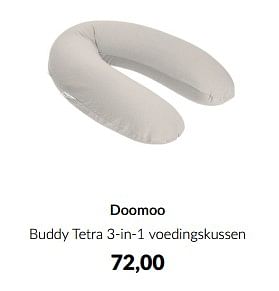 Aanbiedingen Doomoo buddy tetra 3-in-1 voedingskussen - Doomoo - Geldig van 13/05/2023 tot 12/06/2023 bij Babypark