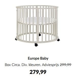 Aanbiedingen Europe baby box circa - Europe baby - Geldig van 13/05/2023 tot 12/06/2023 bij Babypark