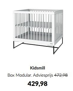 Aanbiedingen Kidsmill box modular - Kidsmill - Geldig van 13/05/2023 tot 12/06/2023 bij Babypark