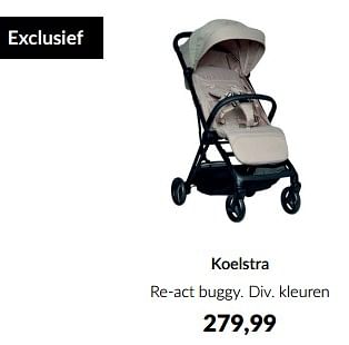 Aanbiedingen Koelstra re-act buggy - Koelstra - Geldig van 13/05/2023 tot 12/06/2023 bij Babypark