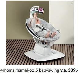 Aanbiedingen 4moms mamaroo 5 babyswing - 4Moms - Geldig van 13/05/2023 tot 12/06/2023 bij Babypark